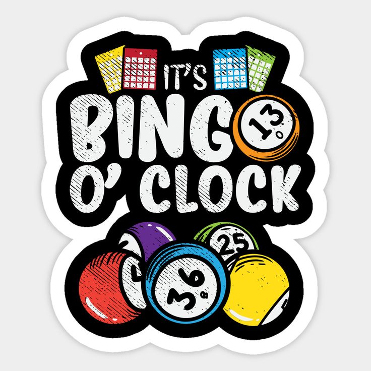 It's Bingo O Clock Sticker _ Bingo Game.jpg